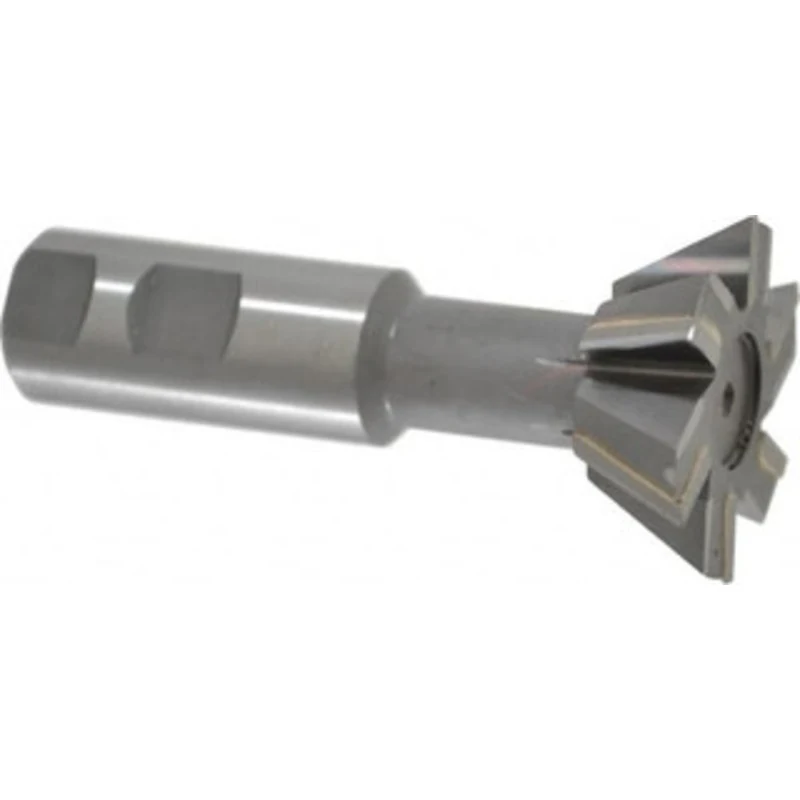 Made in USA 60 2 Cut Diam, 3/4 Cut Width, Carbide-Tipped Dovetail Cutter Uncoated, 1 Shank Diam, 4-1/4 OAL, 6 Teeth, ...