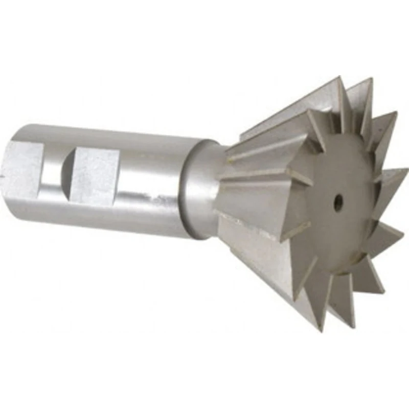 Made in USA 60 2-1/2 Cut Diam, 1-1/8 Cut Width, High Speed Steel Dovetail Cutter Uncoated, 1 Shank Diam, 3-3/4 OAL, 1...