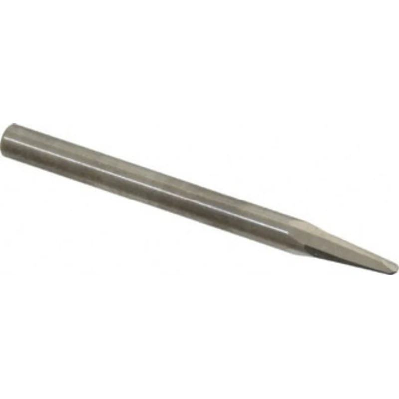 Made in USA 7 per Side 0.06 Small End Diam 5/16 LOC 2-Flute Solid Carbide Tapered Ball End Mill Uncoated, 1/8 Shank D...