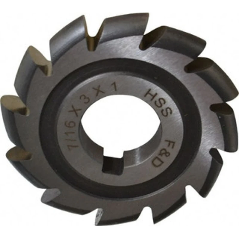 Made in USA 7/32 Radius, 7/16 Circle Diam, 3 Cutter Diam, Arbor Connection, Convex Radius Cutter High Speed Steel, Un...