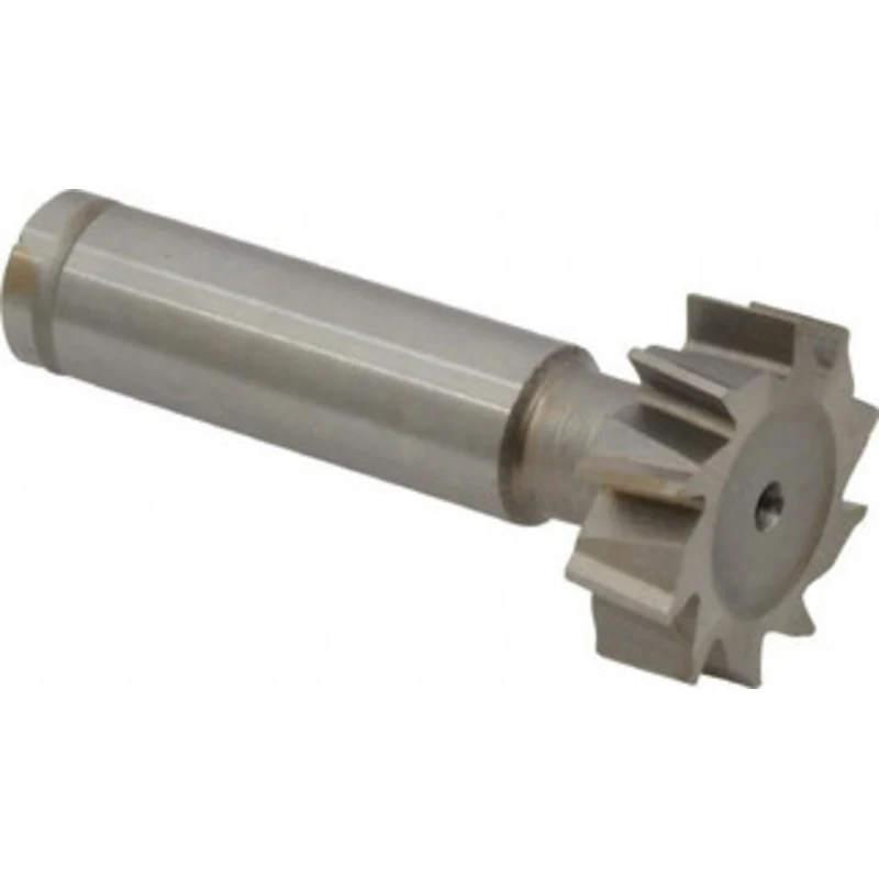 Made in USA ANSI 1008 (Old Std # B) 1 Cut Diam, 5/16 Cut Width, 1/2 Shank, Staggered-Tooth Woodruff Keyseat Cutter Co...