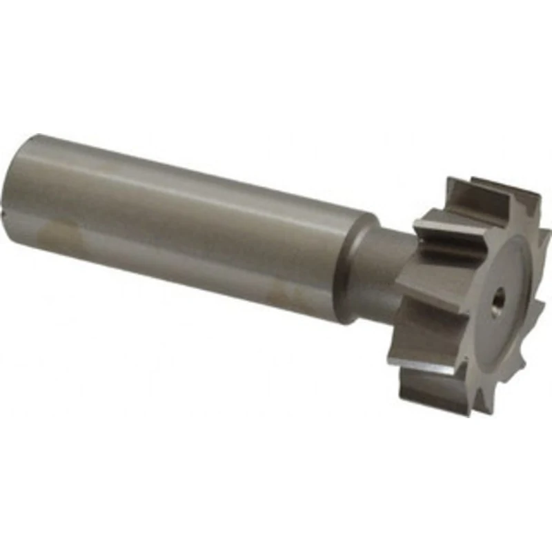 Made in USA ANSI 1008 (Old Std # B) 1 Cut Diam, 5/16 Cut Width, 1/2 Shank, Staggered-Tooth Woodruff Keyseat Cutter Hi...