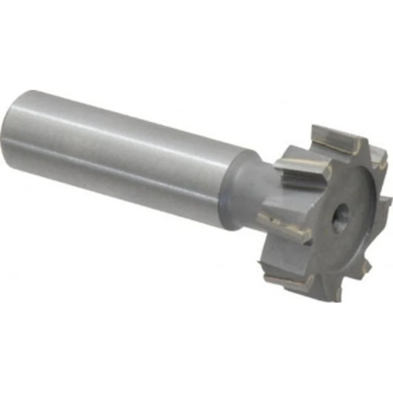 Made in USA ANSI 1008 (Old Std # B) 1 Cut Diam, 5/16 Cut Width, 1/2 Shank, Staggered-Tooth Woodruff Keyseat Cutter Ca...