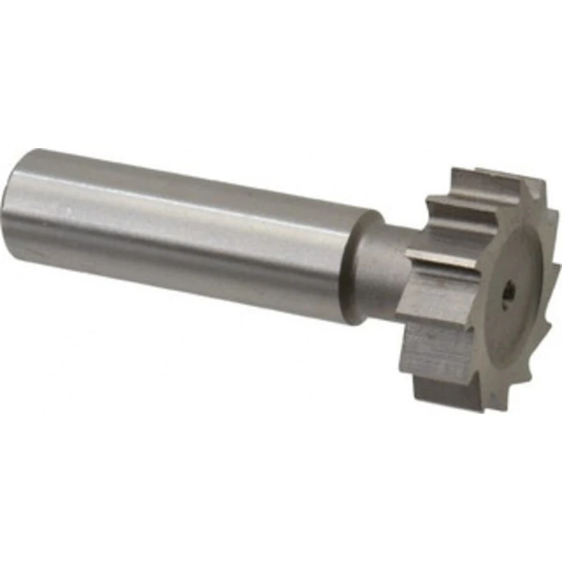Made in USA ANSI 1008 (Old Std # B) 1 Cut Diam, 5/16 Cut Width, 1/2 Shank, Straight-Tooth Woodruff Keyseat Cutter Hig...