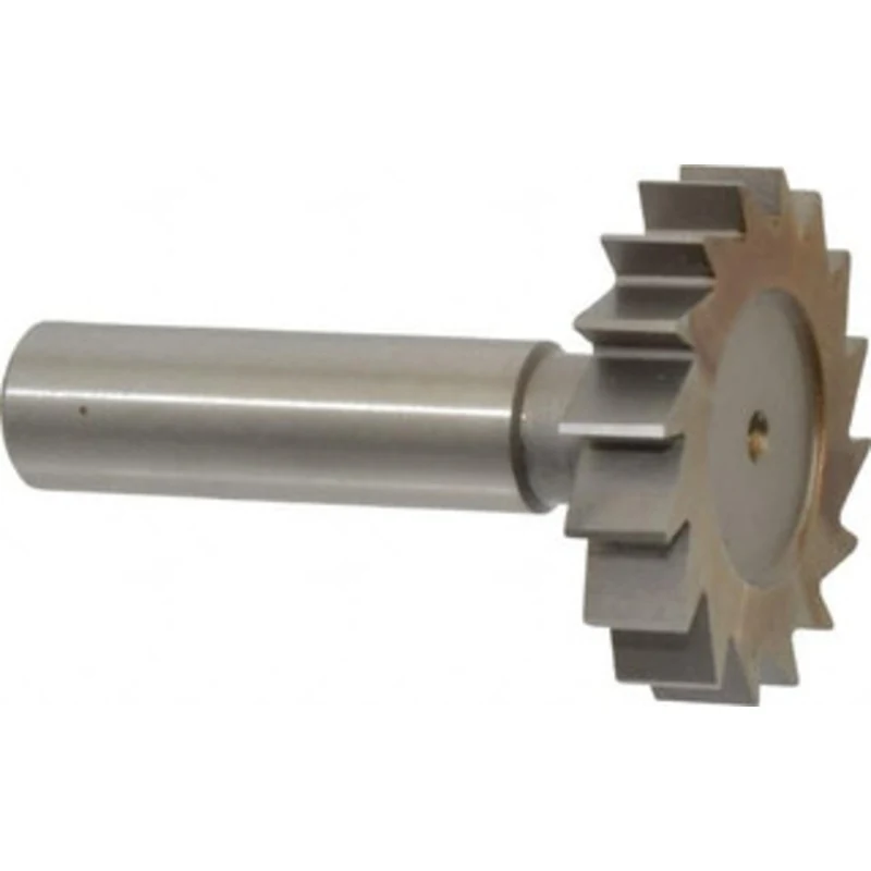 Made in USA ANSI 1012 (Old Std # 25) 1-1/2 Cut Diam, 5/16 Cut Width, 1/2 Shank, Straight-Tooth Woodruff Keyseat Cutte...