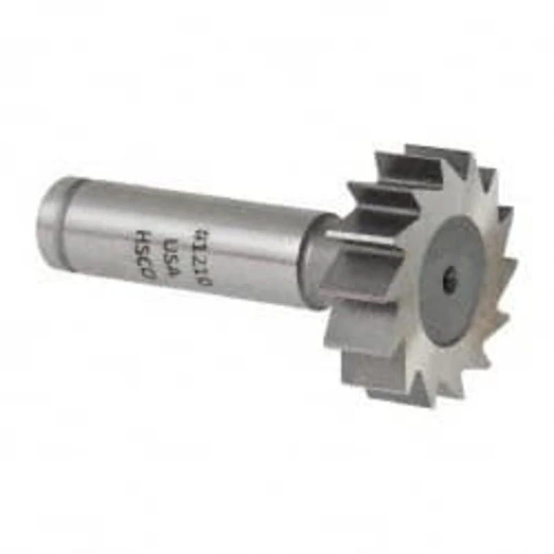 Made in USA ANSI 1210 (Old Std # E) 1-1/4 Cut Diam, 3/8 Cut Width, 1/2 Shank, Straight-Tooth Woodruff Keyseat Cutter ...