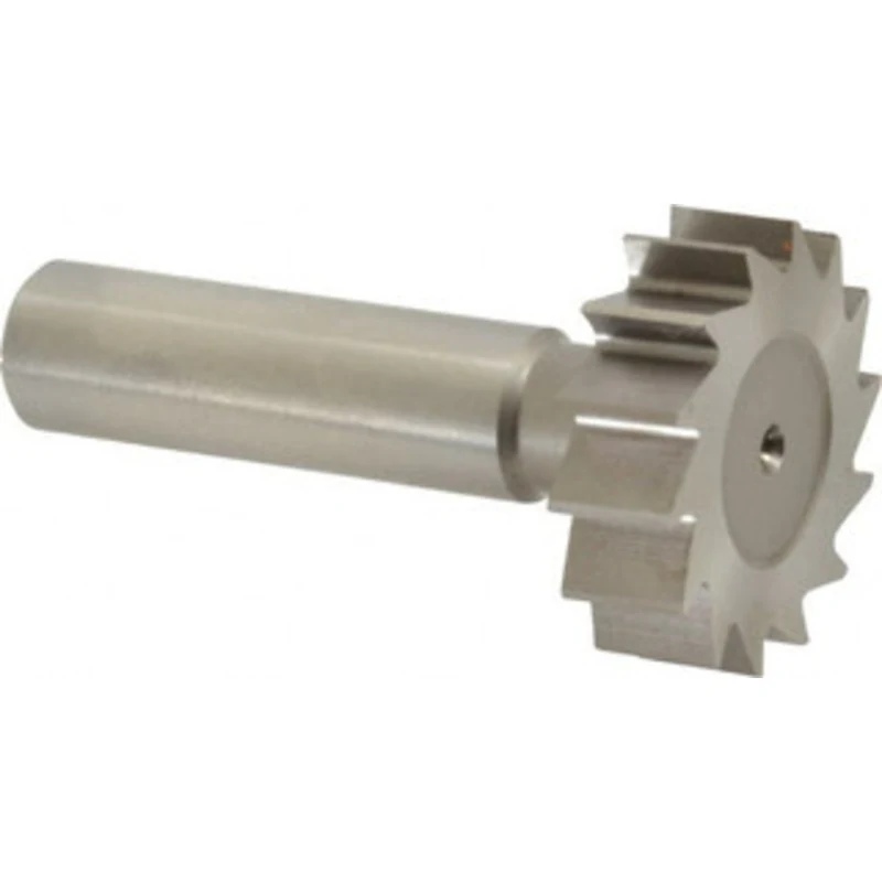 Made in USA ANSI 1210 (Old Std # E) 1-1/4 Cut Diam, 3/8 Cut Width, 1/2 Shank, Straight-Tooth Woodruff Keyseat Cutter ...