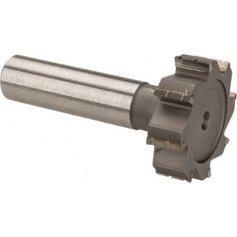 Made in USA ANSI 1210 (Old Std # E) 1-1/4 Cut Diam, 3/8 Cut Width, 1/2 Shank, Straight-Tooth Woodruff Keyseat Cutter ...