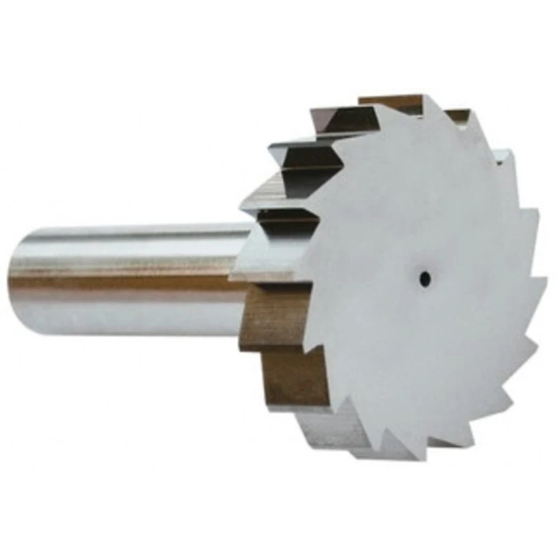 Made in USA ANSI 1212 (Old Std # G) 1-1/2 Cut Diam, 3/8 Cut Width, 1/2 Shank, Straight-Tooth Woodruff Keyseat Cutter ...