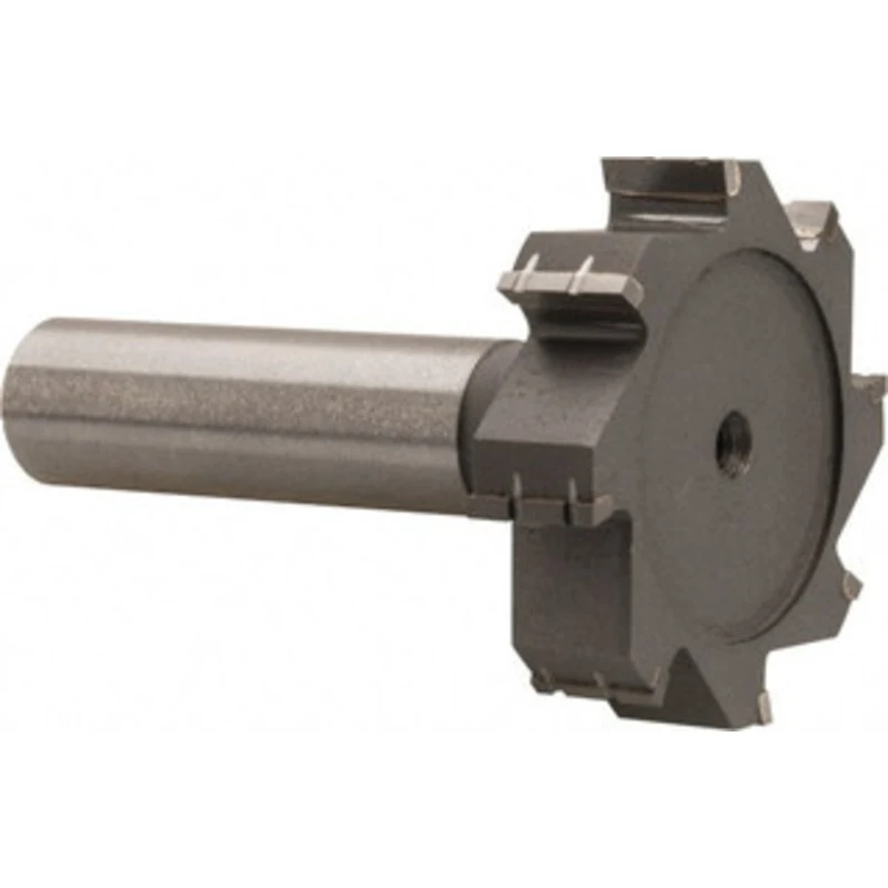 Made in USA ANSI 1212 (Old Std # G) 1-1/2 Cut Diam, 3/8 Cut Width, 1/2 Shank, Straight-Tooth Woodruff Keyseat Cutter ...