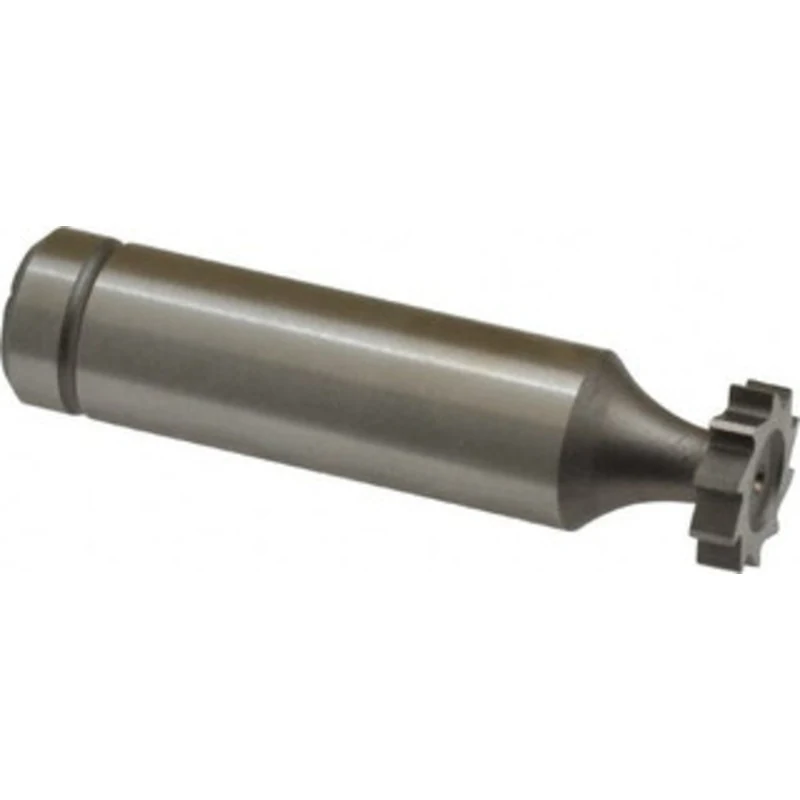Made in USA ANSI 404 (Old Std # 3) 1/2 Cut Diam, 1/8 Cut Width, 1/2 Shank, Straight-Tooth Woodruff Keyseat Cutter Cob...