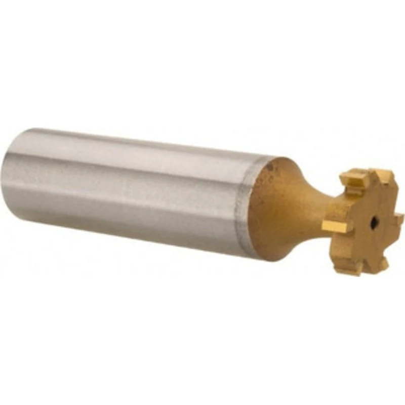 Made in USA ANSI 404 (Old Std # 3) 1/2 Cut Diam, 1/8 Cut Width, 1/2 Shank, Straight-Tooth Woodruff Keyseat Cutter Car...