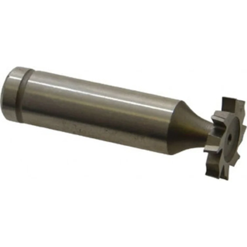 Made in USA ANSI 406 (Old Std # 7) 3/4 Cut Diam, 1/8 Cut Width, 1/2 Shank, Staggered-Tooth Woodruff Keyseat Cutter Co...