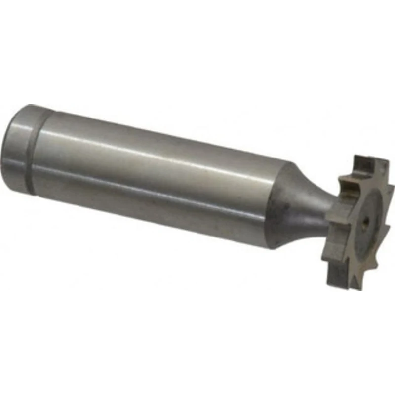 Made in USA ANSI 406 (Old Std # 7) 3/4 Cut Diam, 1/8 Cut Width, 1/2 Shank, Straight-Tooth Woodruff Keyseat Cutter Cob...