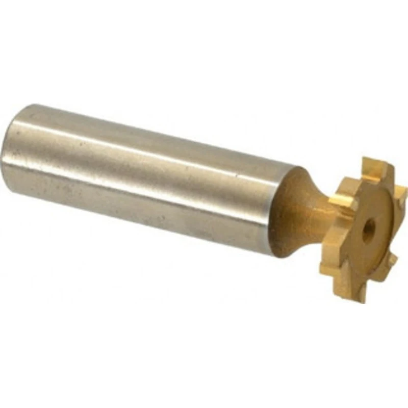 Made in USA ANSI 406 (Old Std # 7) 3/4 Cut Diam, 1/8 Cut Width, 1/2 Shank, Straight-Tooth Woodruff Keyseat Cutter Car...