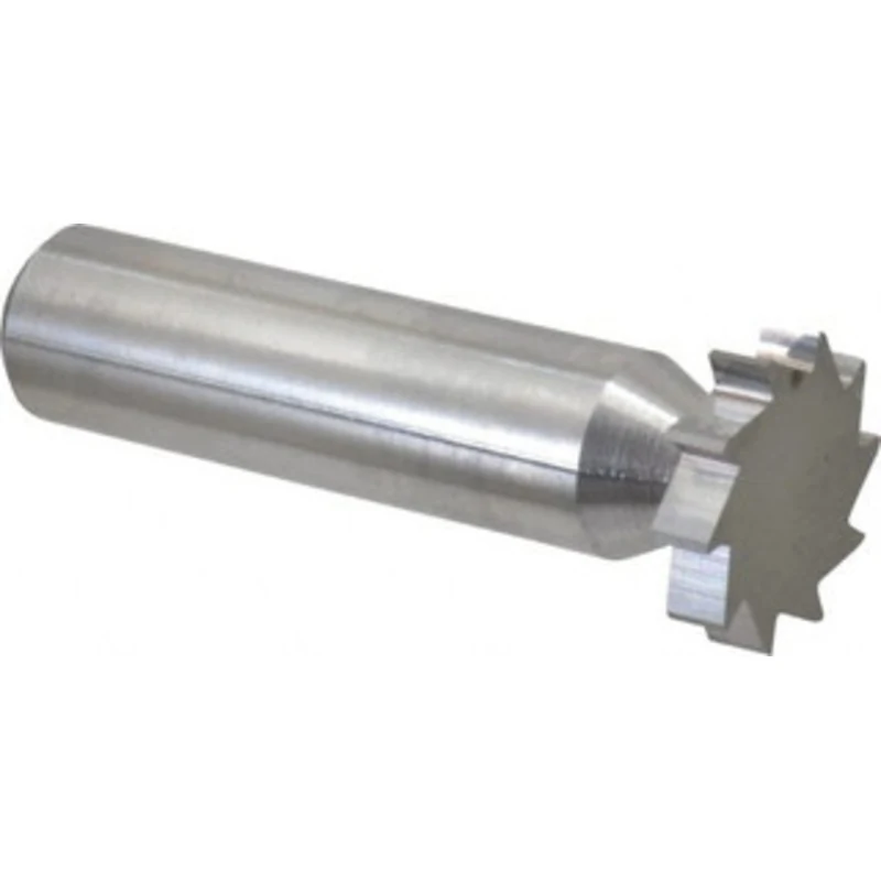 Made in USA ANSI 506 (Old Std # 8) 3/4 Cut Diam, 5/32 Cut Width, 1/2 Shank, Straight-Tooth Woodruff Keyseat Cutter So...