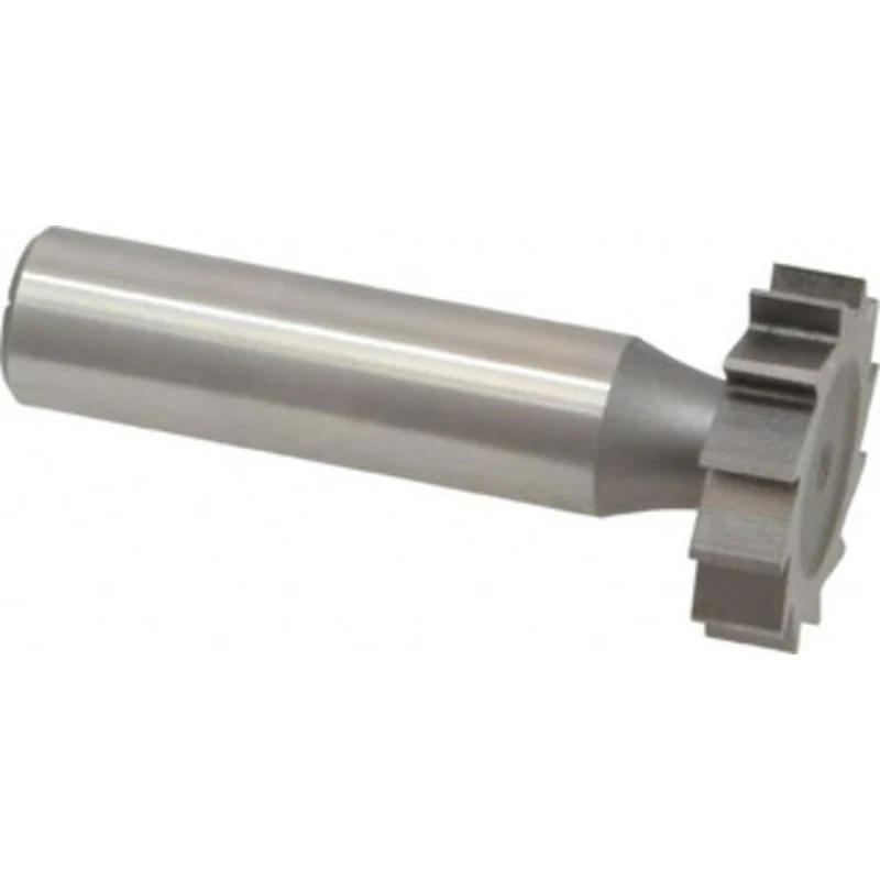 Made in USA ANSI 808 (Old Std # 15) 1 Cut Diam, 1/4 Cut Width, 1/2 Shank, Straight-Tooth Woodruff Keyseat Cutter High...