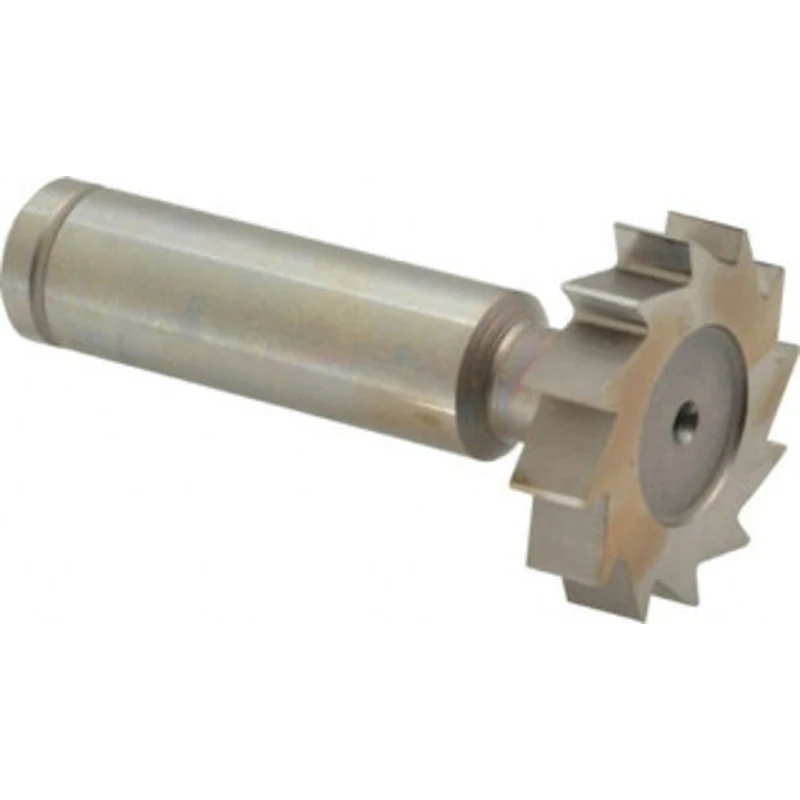 Made in USA ANSI 809 (Old Std # 18) 1-1/8 Cut Diam, 1/4 Cut Width, 1/2 Shank, Straight-Tooth Woodruff Keyseat Cutter ...