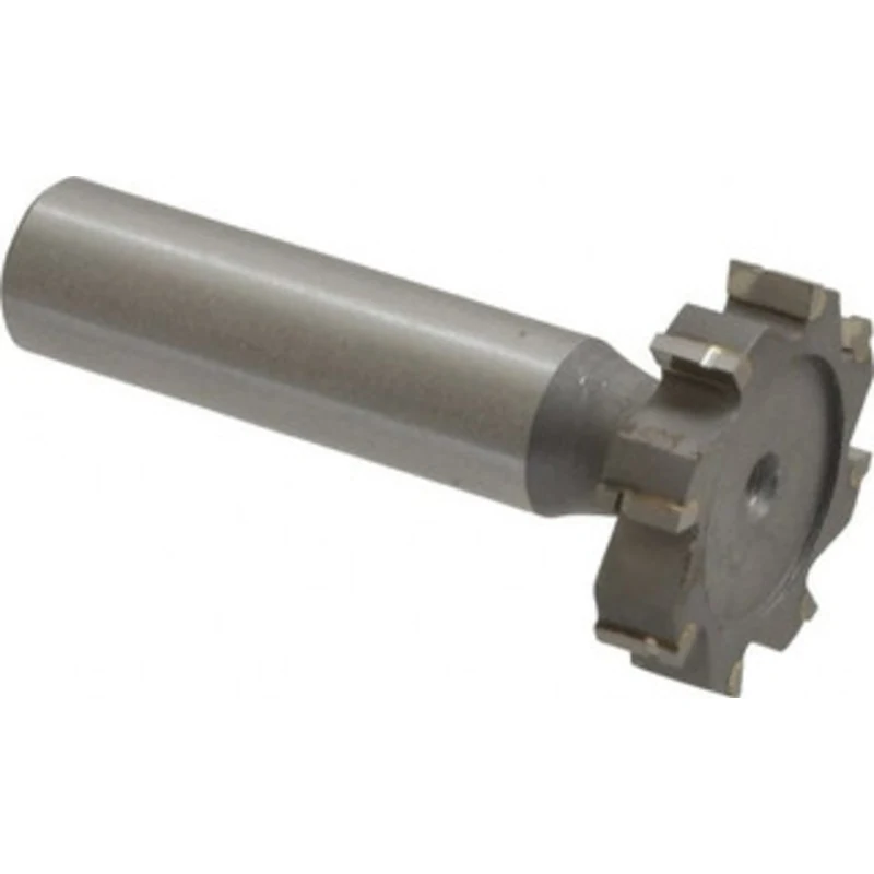 Made in USA ANSI 809 (Old Std # 18) 1-1/8 Cut Diam, 1/4 Cut Width, 1/2 Shank, Straight-Tooth Woodruff Keyseat Cutter ...