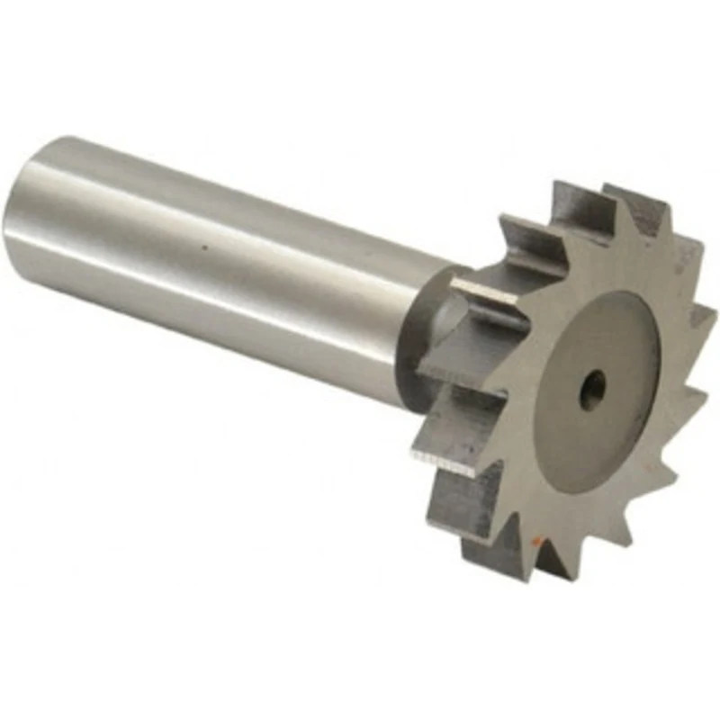 Made in USA ANSI 810 (Old Std # 21) 1-1/4 Cut Diam, 1/4 Cut Width, 1/2 Shank, Straight-Tooth Woodruff Keyseat Cutter ...