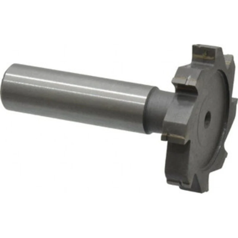 Made in USA ANSI 812 (Old Std # 24) 1-1/2 Cut Diam, 1/4 Cut Width, 1/2 Shank, Straight-Tooth Woodruff Keyseat Cutter ...