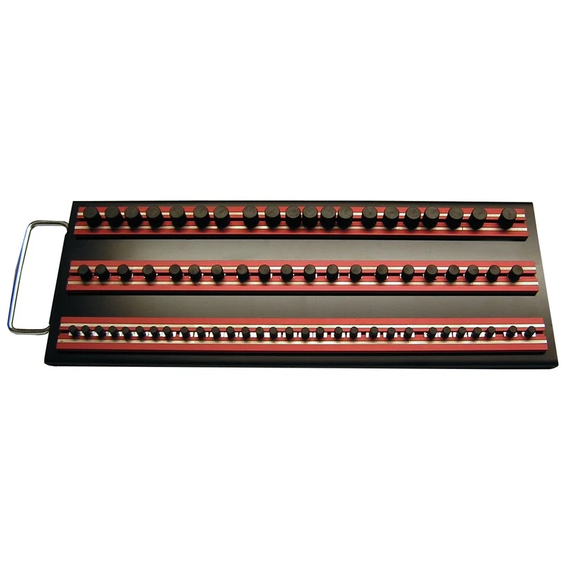 Magrail TL Socket Tray, with 3- 14" Red Magrails VIMMRTRAY14R