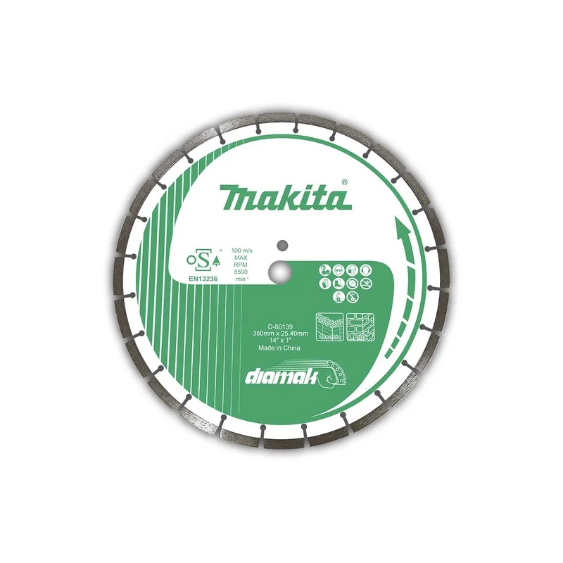 Makita DIAMAK Segmented Diamond Wheel 350mm x 25.4mm