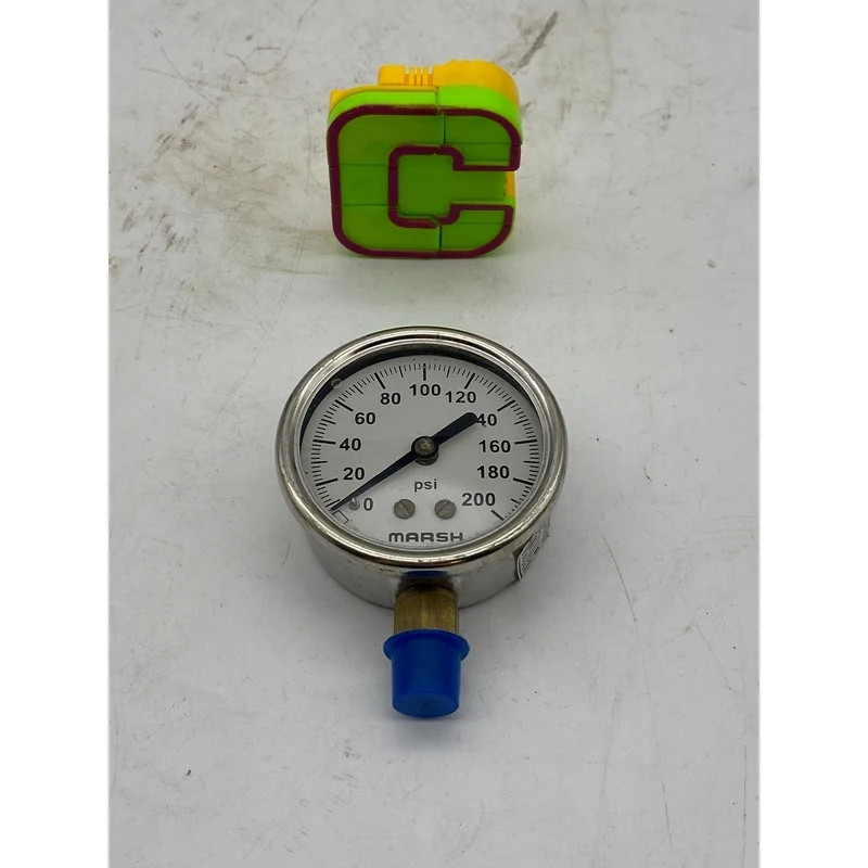 Marsh 25J54E 0-200 PSI Gauge (No Box)