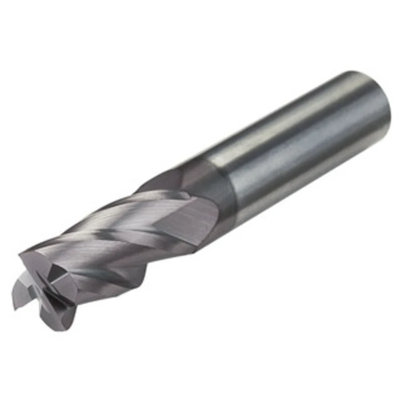 Micro 100 4 Flute 30 Helix End Mill, 1/2 Cutter Diameter, 1/2 Shank Diameter, 3 Overall Length, 1 Flute Length, Solid...