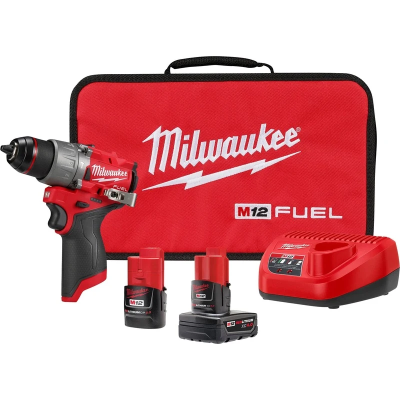 Milwaukee 3404-22 M12 FUEL 1/2" Hammer Drill/Driver Kit