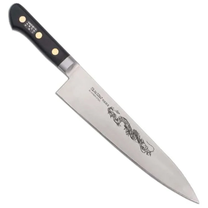 Misono Swedish Carbon Steel Dragon Etch Chef Knife