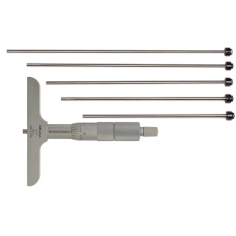 Mitutoyo Depth Micrometer Series 129, Range: 0-6 - 129-132