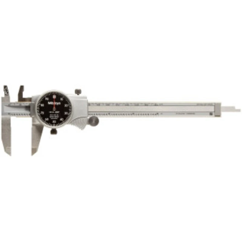 Mitutoyo Dial Caliper Series 505, 0-6 with Black Dial Face - 505-742-56J