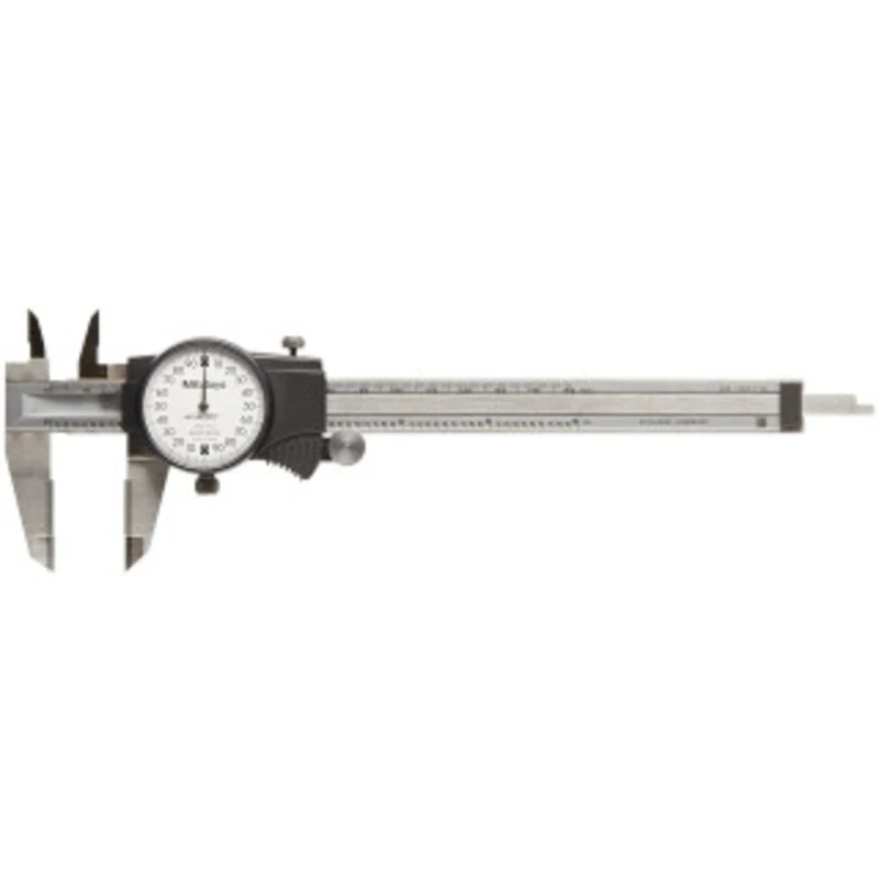 Mitutoyo Dial Caliper Series 505, 0-6 with Carbide OD Jaws - 505-744