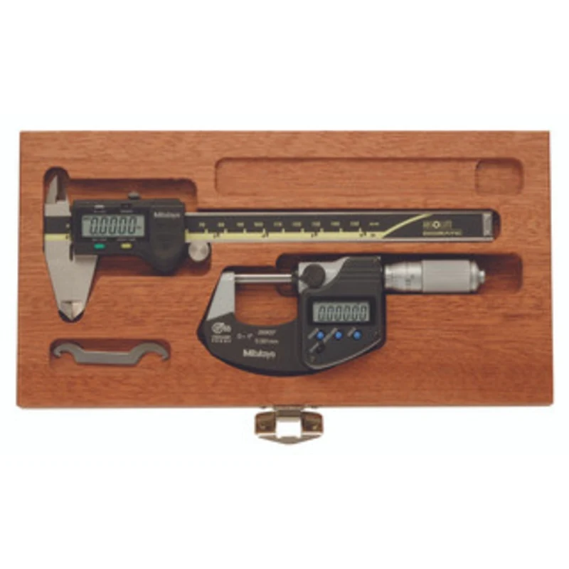 Mitutoyo Digital Caliper & Micrometer Set 64PKA077B - 10-870-4