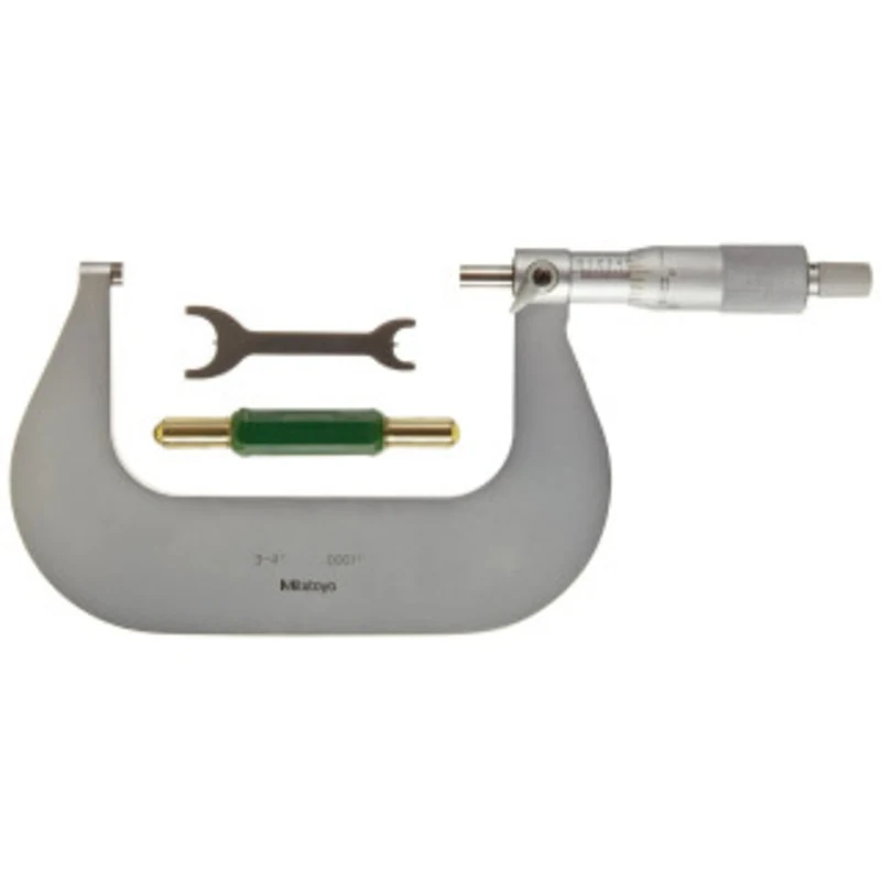 Mitutoyo Outside Micrometer, Manual 3-4 Ratchet Stop - 101-120