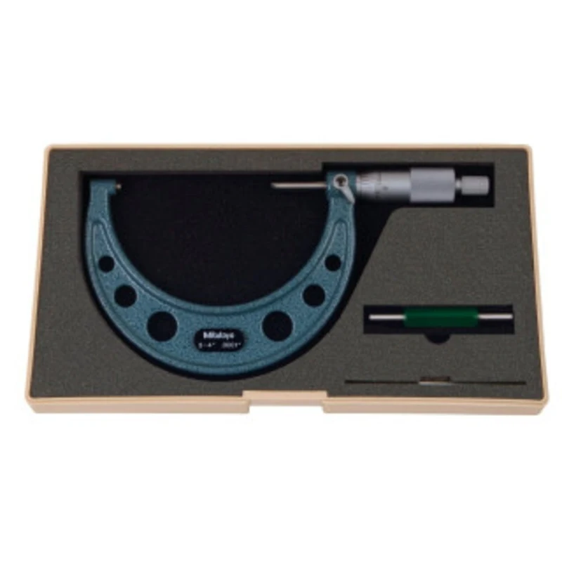 Mitutoyo Outside Micrometer, Manual 3-4 Ratchet Stop - 103-218