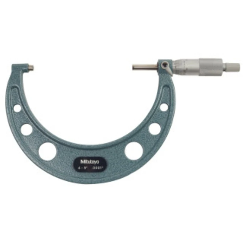 Mitutoyo Outside Micrometer, Manual 4-5 Ratchet Stop - 103-219