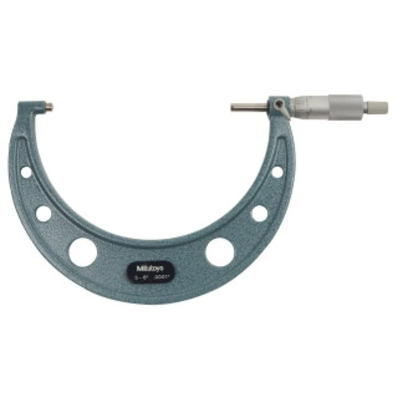 Mitutoyo Outside Micrometer, Manual 5-6 Ratchet Stop - 103-220