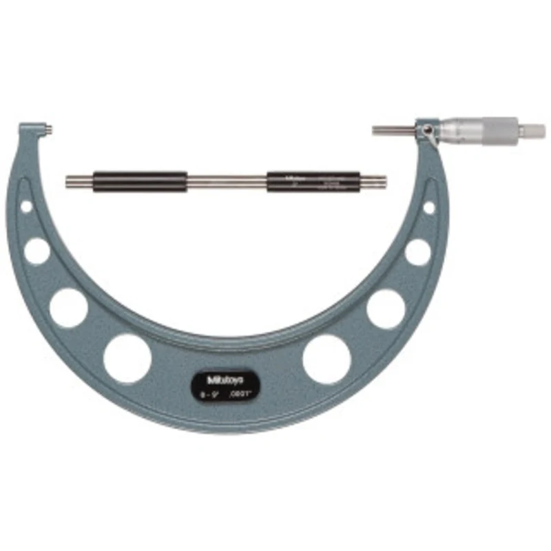 Mitutoyo Outside Micrometer, Manual 8-9 Ratchet Stop - 103-223