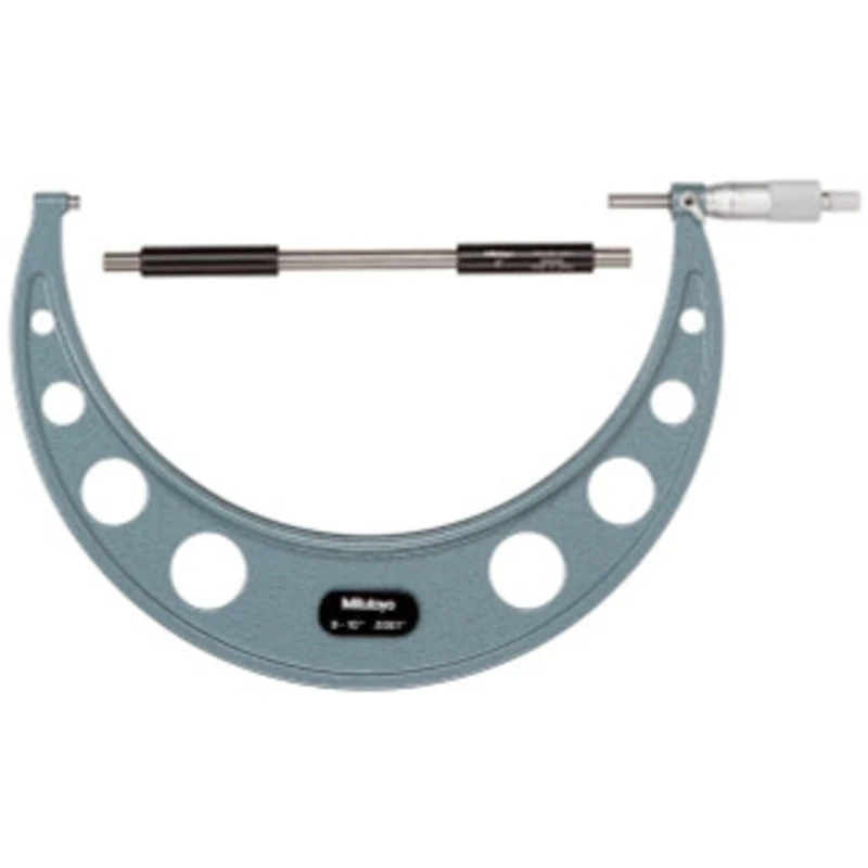 Mitutoyo Outside Micrometer, Manual 9-10 Ratchet Stop - 103-224