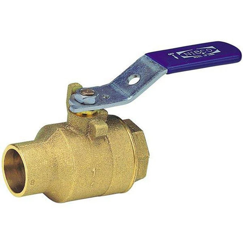 NIBCO 1 Bronze 600 # Sweat Full Port X Threaded BV | Ferguson