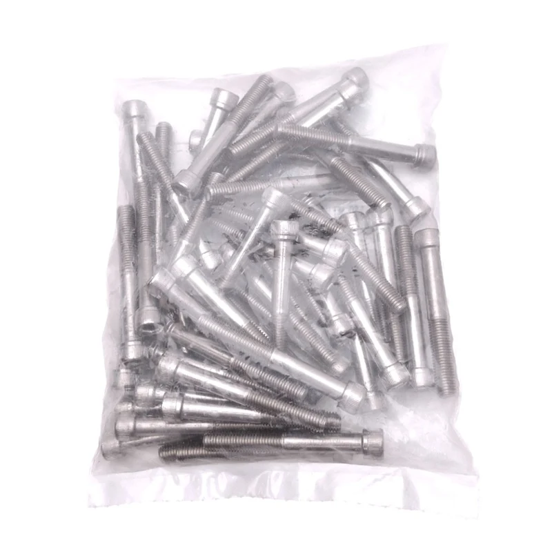 New Lot of 50 Zoro Select U51041.025.0200 Socket Head Cap Screws, 1/4"-28 x 2"