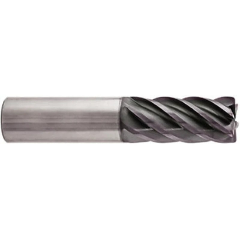 Niagara Cutter 1, 2 LOC, 1 Shank Diam, 5 OAL, 6 Flute, Solid Carbide Square End Mill Single End, AlTiN Finish, Spiral...