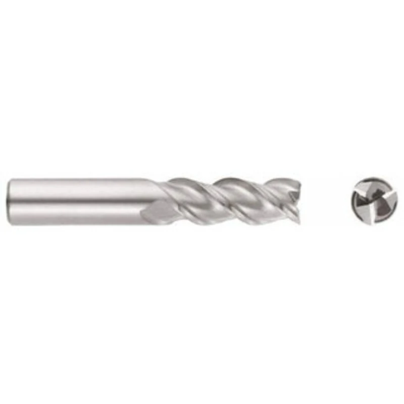Niagara Cutter 1, 3-1/4 LOC, 1 Shank Diam, 6 OAL, 3 Flute, Solid Carbide Square End Mill Single End, TiCN Finish, Spi...