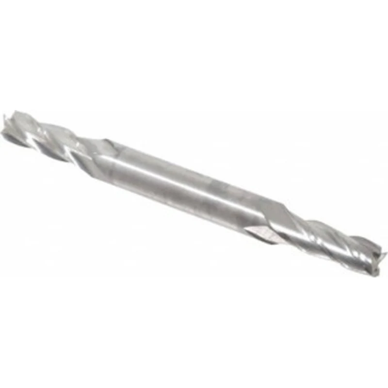 Niagara Cutter 13/64, 1/2 LOC, 1/4 Shank Diam, 2-1/2 OAL, 4 Flute, Solid Carbide Square End Mill Double End, Uncoated...