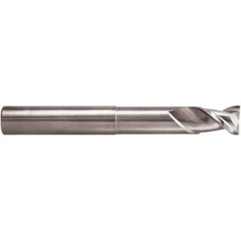 Niagara Cutter 3/4, 1 LOC, 3/4 Shank Diam, 8 OAL, 2 Flute, Solid Carbide Square End Mill Single End, TiCN Finish, Spi...