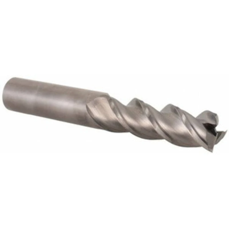 Niagara Cutter 3/4, 2-1/4 LOC, 3/4 Shank Diam, 5 OAL, 3 Flute, Solid Carbide Square End Mill Single End, Uncoated, Sp...