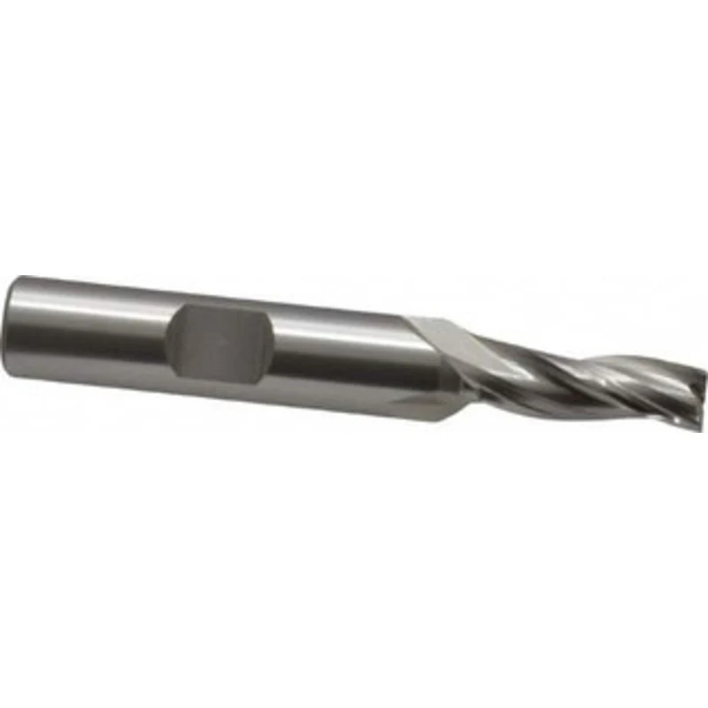 OSG 1 per Side 1/4 Small End Diam 3/4 LOC 3-Flute Cobalt Tapered Square End Mill Uncoated, 3/8 Shank Diam, 2-1/2 OAL,...