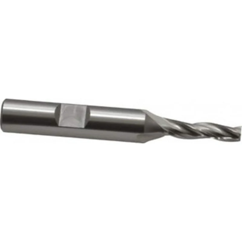 OSG 1 per Side 3/16 Small End Diam 3/4 LOC 3-Flute Cobalt Tapered Square End Mill Uncoated, 3/8 Shank Diam, 2-5/8 OAL...